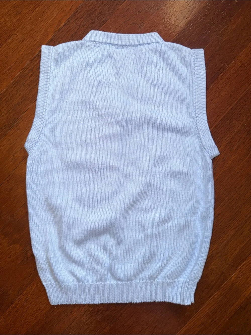 Boys Light Blue Argyle Knit Sweater Vest Glorimont Size 14
